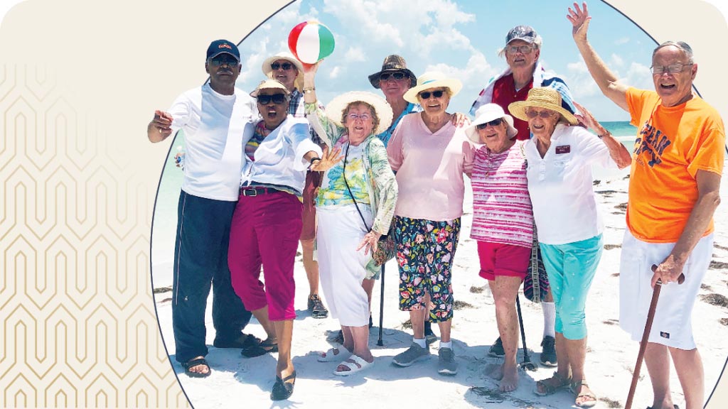 Kennewick senior friends at the beach